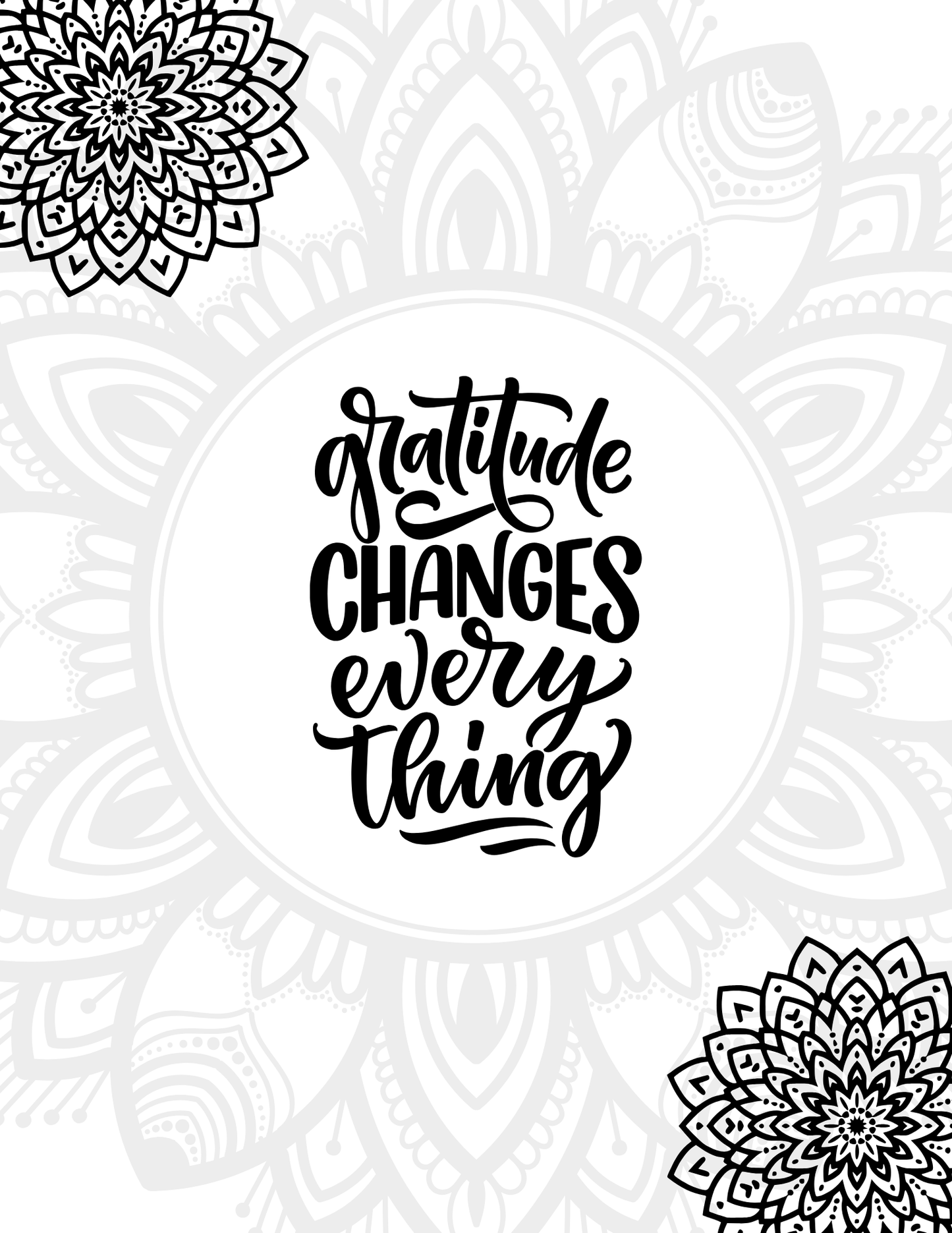 Gratitude Journal with Monthly Reflection