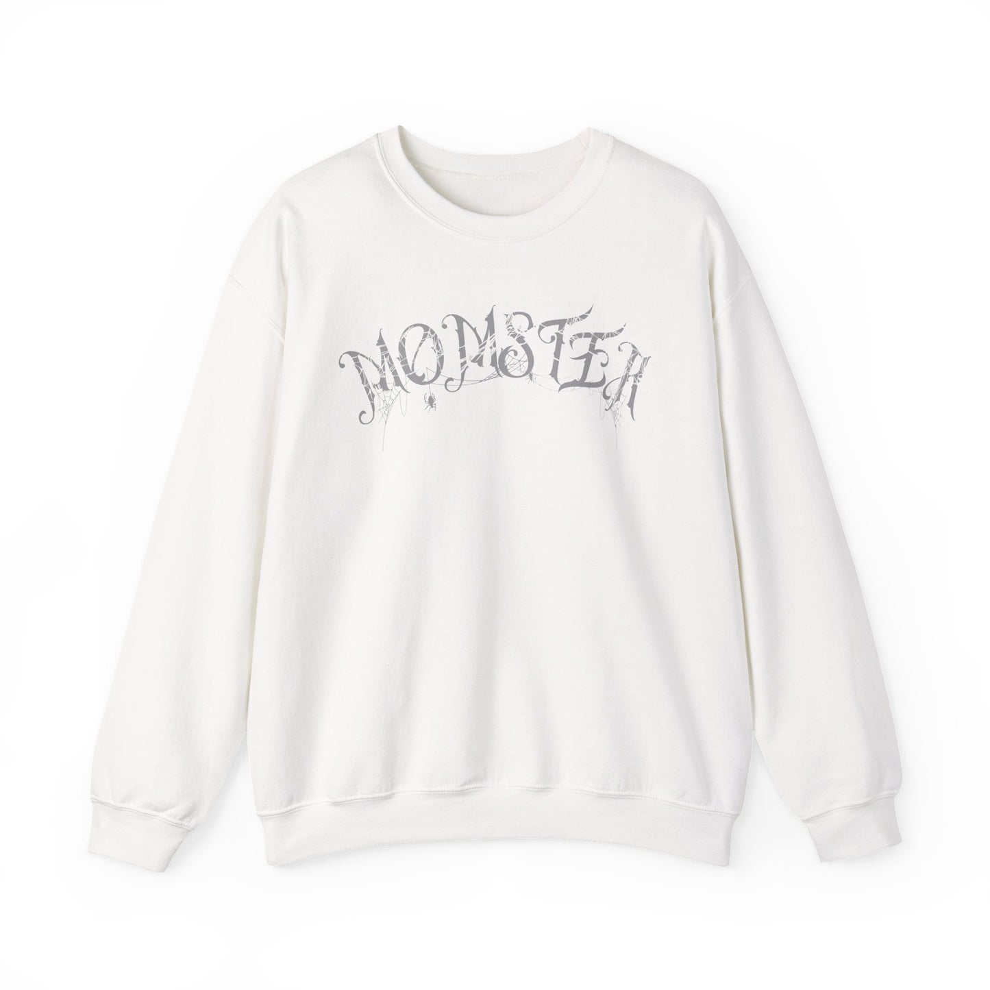 Momster Halloween Sweatshirt | Funny Spooky Mom Crewneck | Cozy Fall Sweater with Spider Webs | Mom Life Halloween Shirt | Gifts for Moms