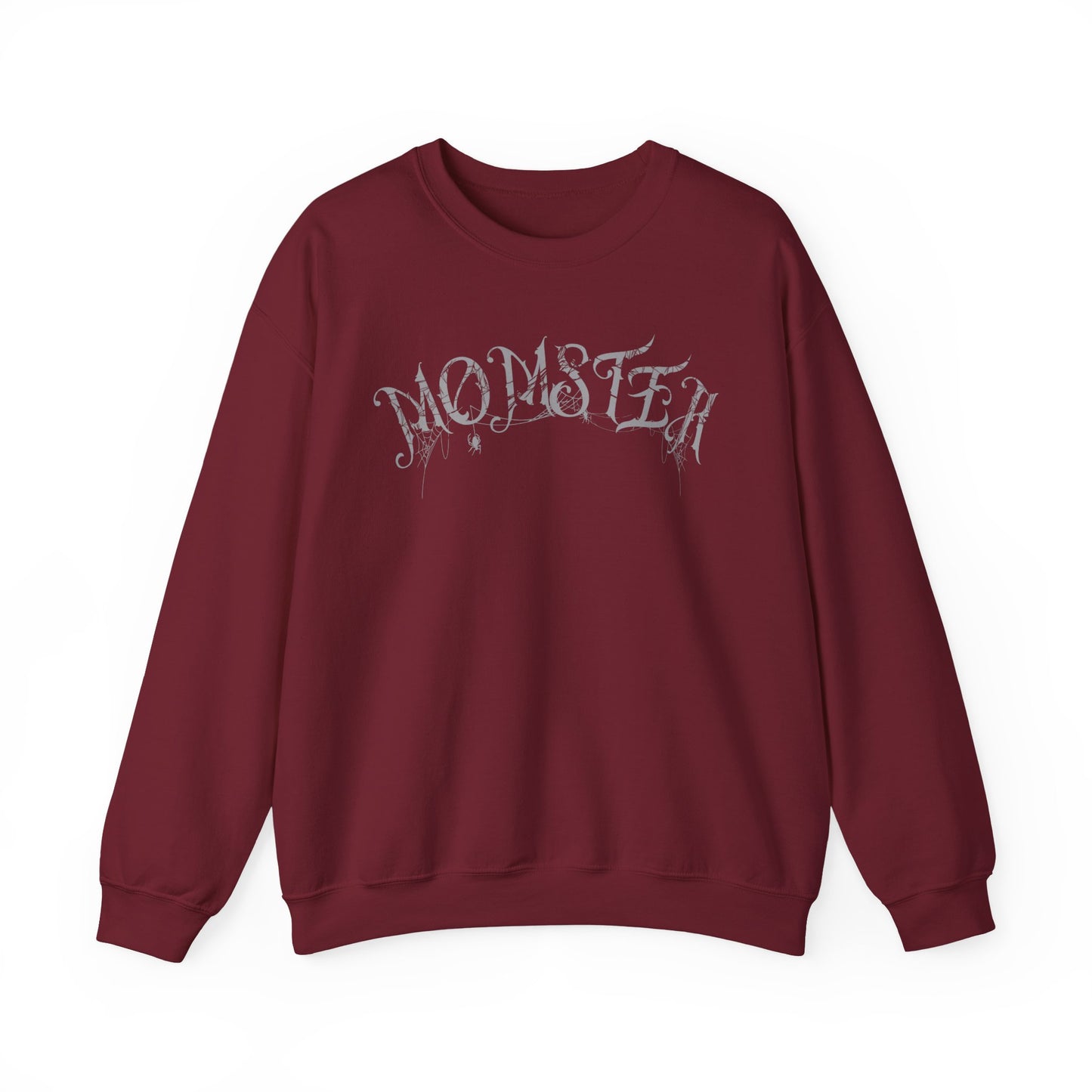 Momster Halloween Sweatshirt | Funny Spooky Mom Crewneck | Cozy Fall Sweater with Spider Webs | Mom Life Halloween Shirt | Gifts for Moms