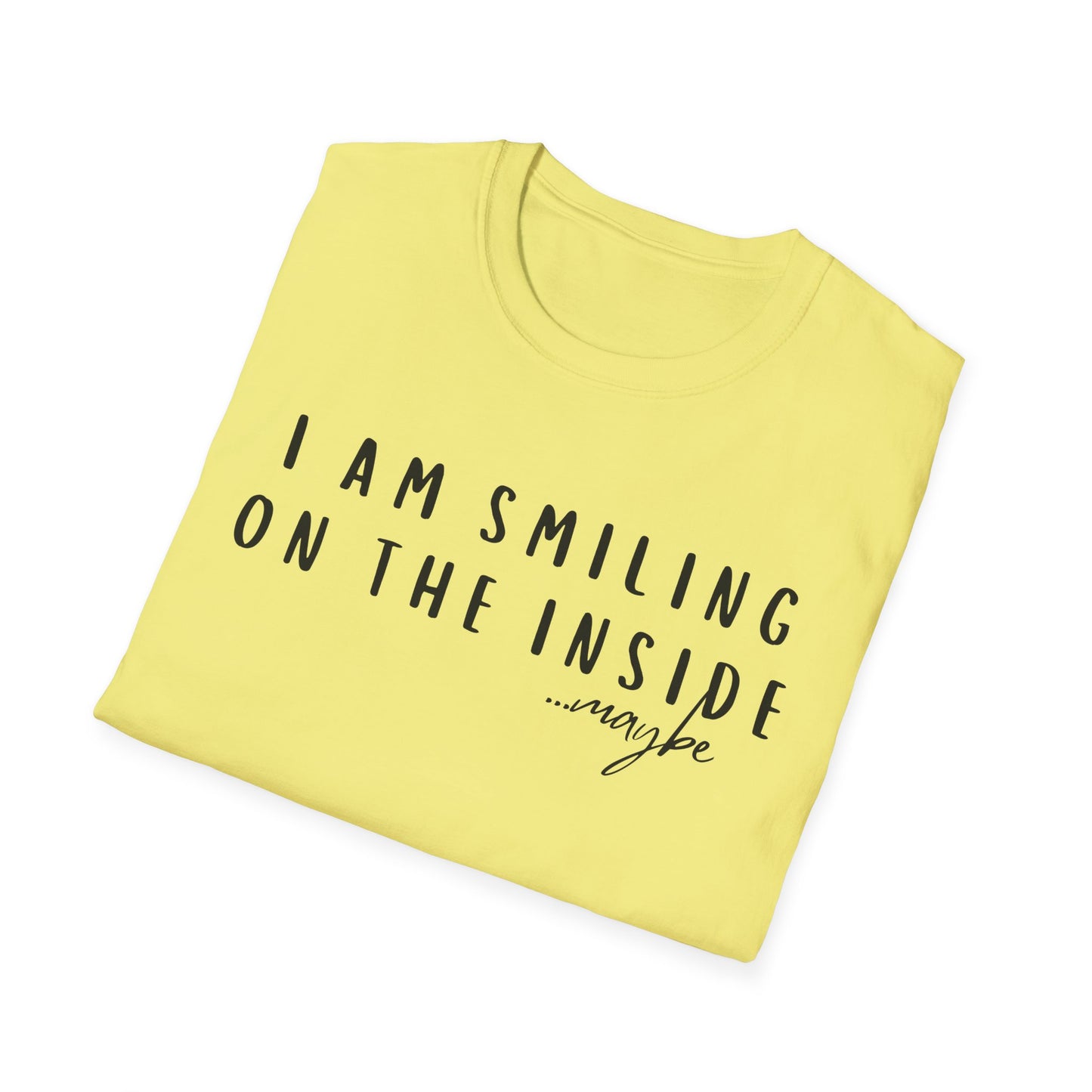 "I Am Smiling on the Inside... Maybe" Sarcastic Graphic Tee