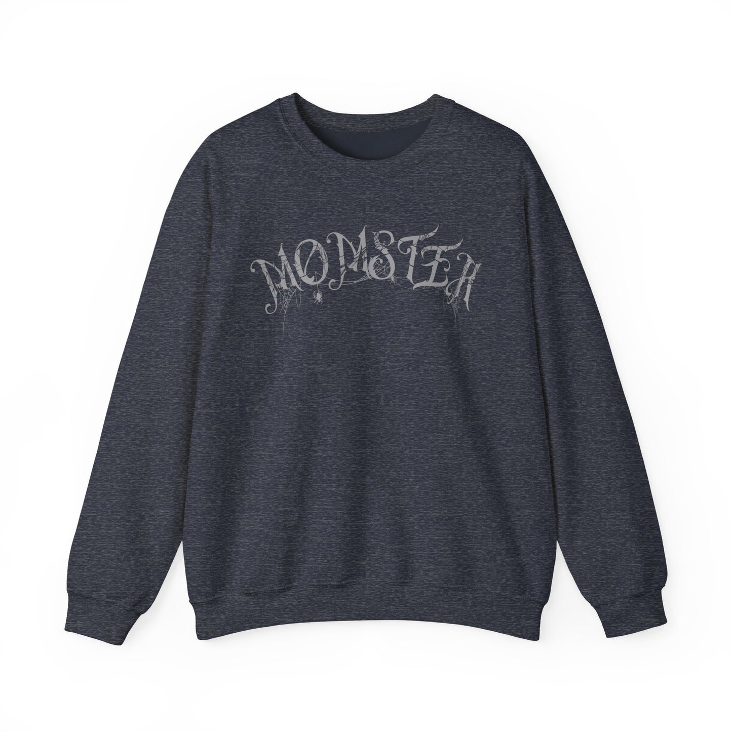 Momster Halloween Sweatshirt | Funny Spooky Mom Crewneck | Cozy Fall Sweater with Spider Webs | Mom Life Halloween Shirt | Gifts for Moms