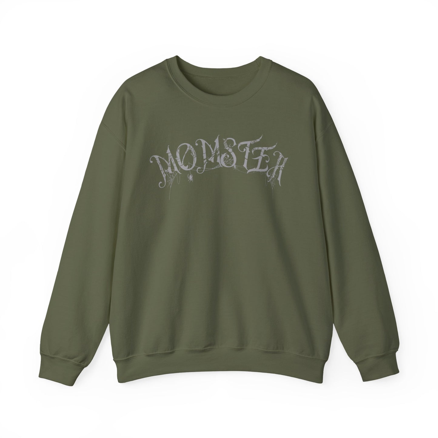 Momster Halloween Sweatshirt | Funny Spooky Mom Crewneck | Cozy Fall Sweater with Spider Webs | Mom Life Halloween Shirt | Gifts for Moms
