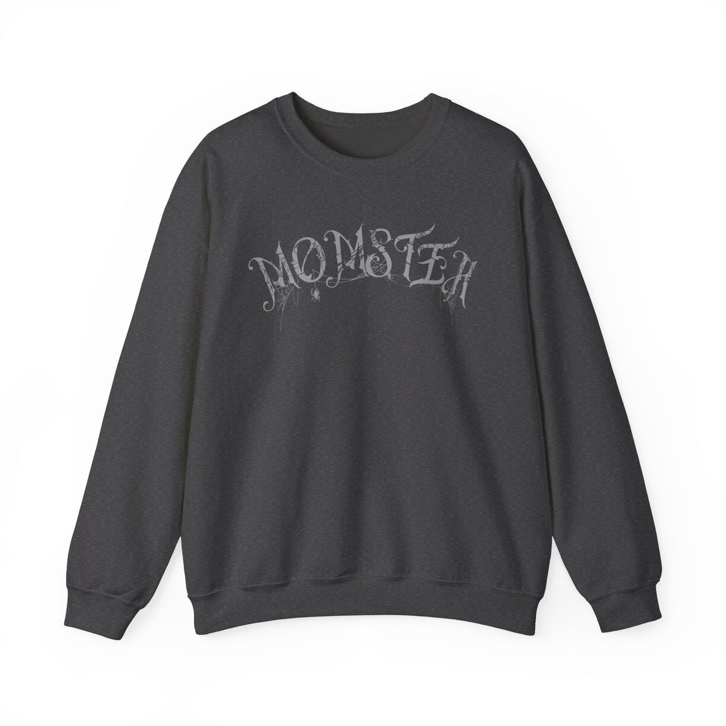 Momster Halloween Sweatshirt | Funny Spooky Mom Crewneck | Cozy Fall Sweater with Spider Webs | Mom Life Halloween Shirt | Gifts for Moms