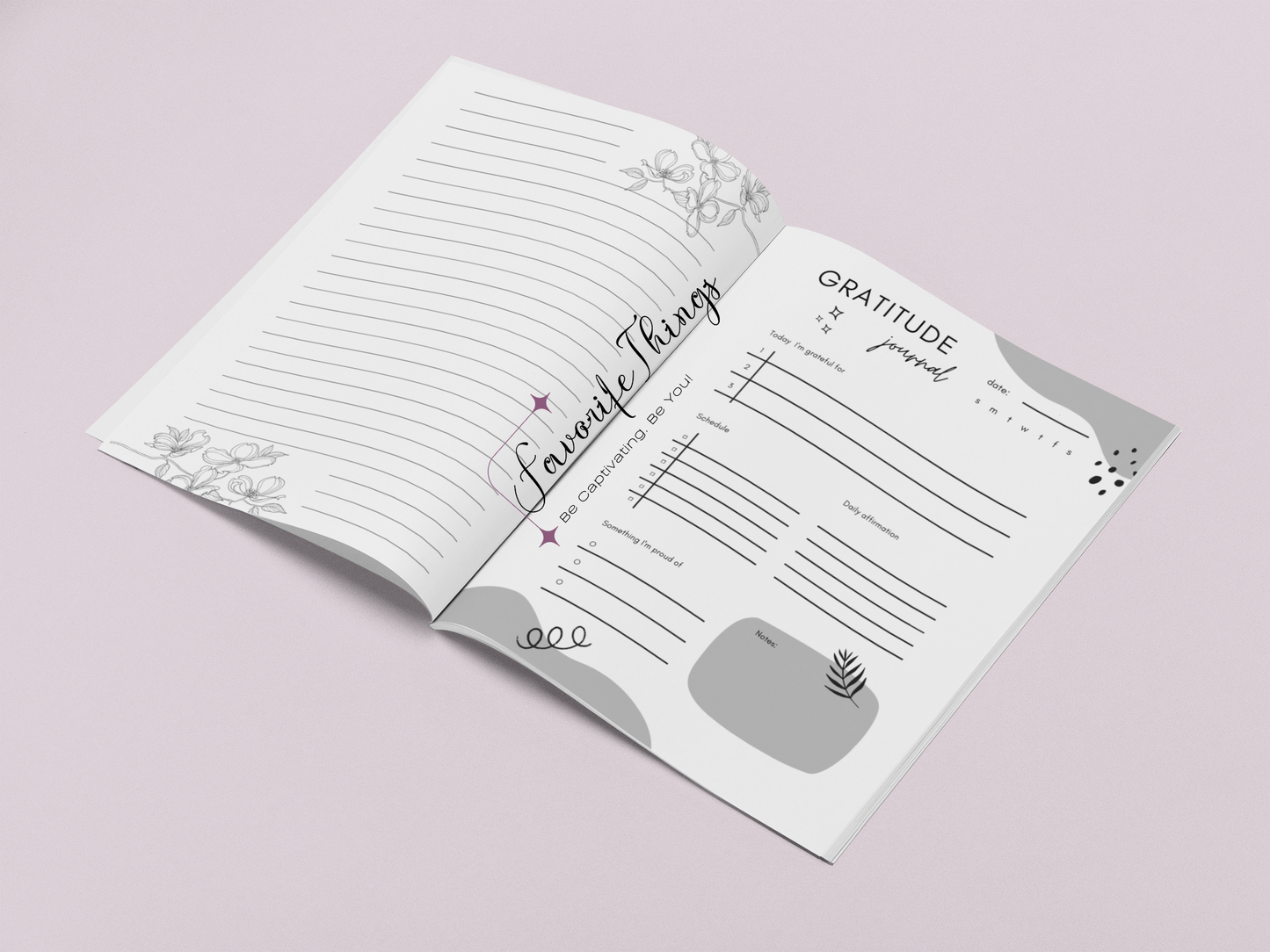 Gratitude Journal with Monthly Reflection