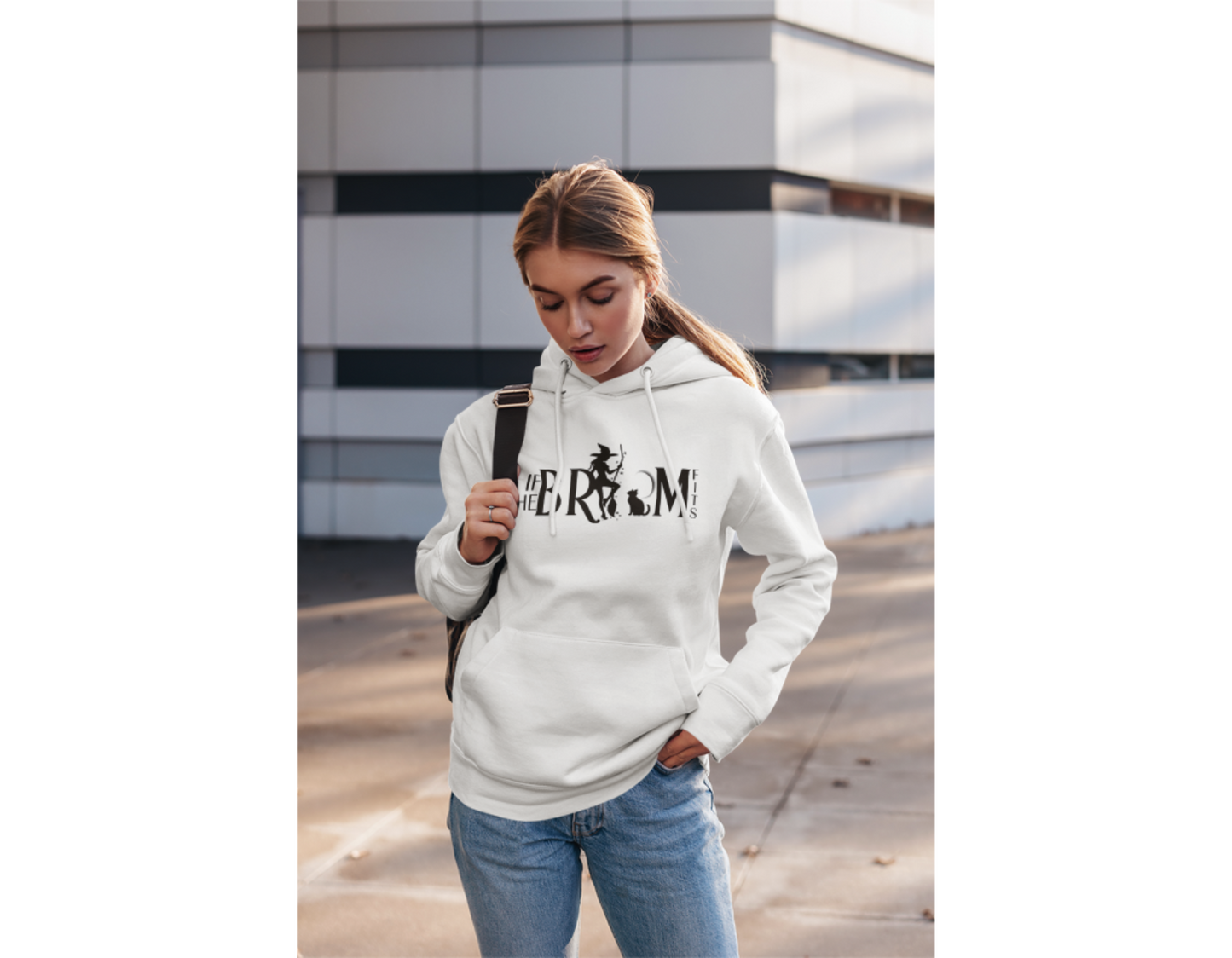 If the Broom Fits Hoodie β Funny Halloween Witch Sweatshirt for Women β Cozy Fall Hoodie β Spooky Season Apparel β Unisex Fit β Sizes S-5XL