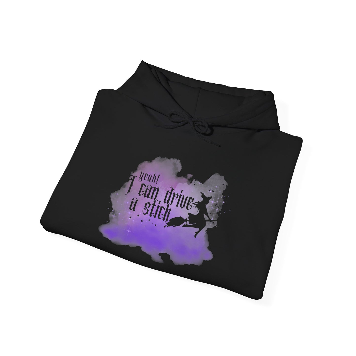 “Yeah I Can Drive a Stick”  | Witchy Halloween Hoodie – Funny Sweatshirt | Purple Halloween | Cute Outfit