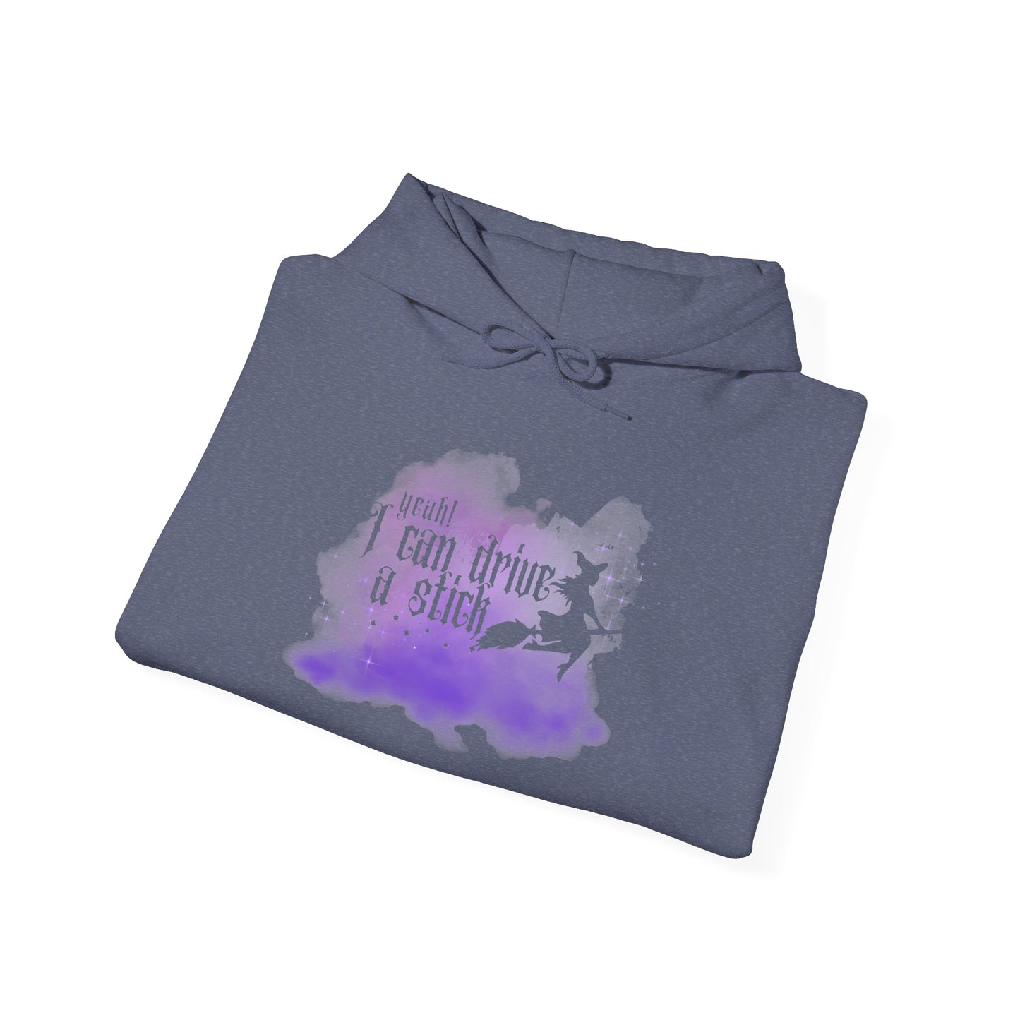 “Yeah I Can Drive a Stick”  | Witchy Halloween Hoodie – Funny Sweatshirt | Purple Halloween | Cute Outfit