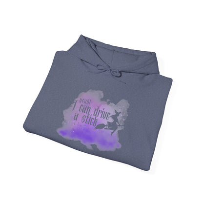“Yeah I Can Drive a Stick”  | Witchy Halloween Hoodie – Funny Sweatshirt | Purple Halloween | Cute Outfit