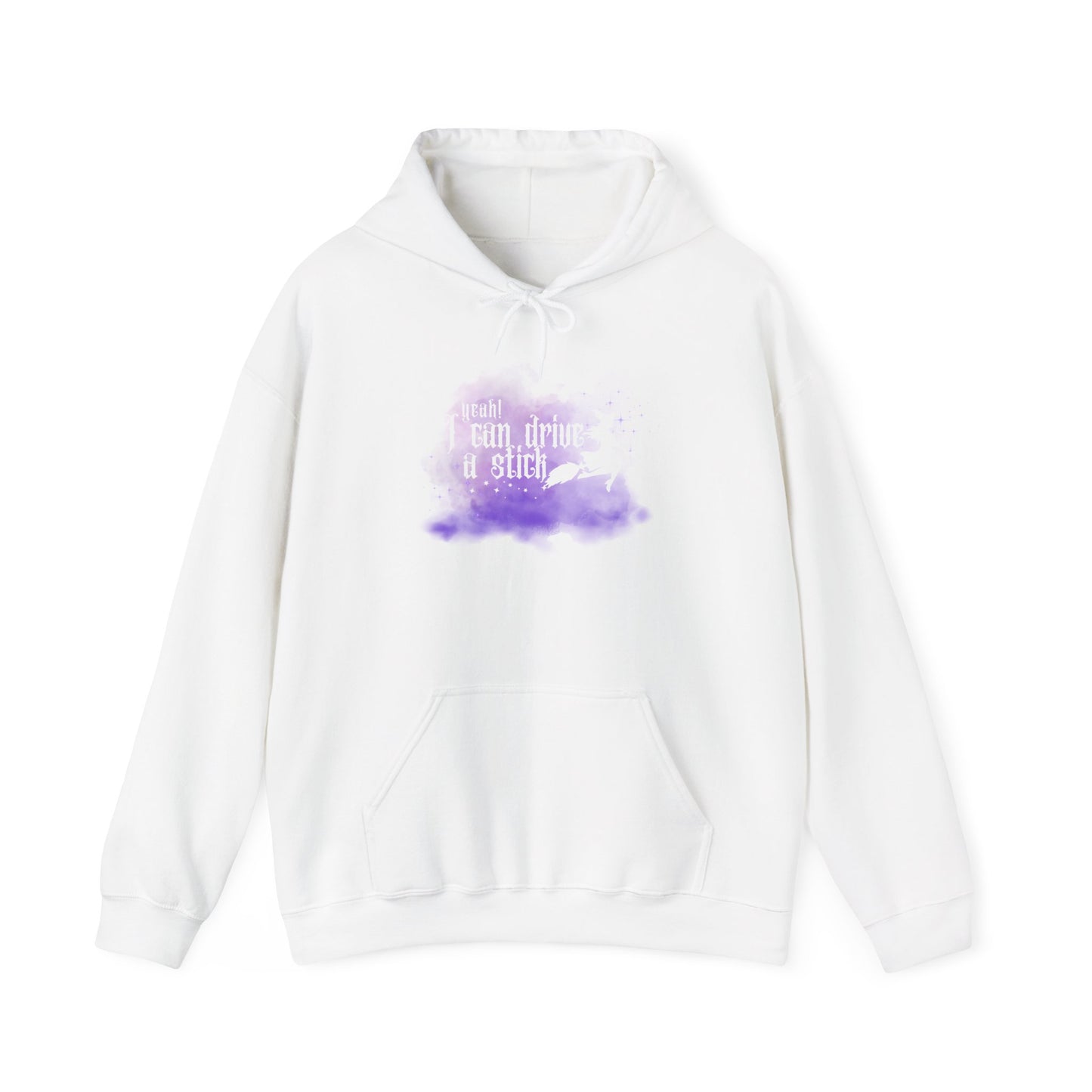 “Yeah I Can Drive a Stick”  | Witchy Halloween Hoodie – Funny Sweatshirt | Purple Halloween | Cute Outfit