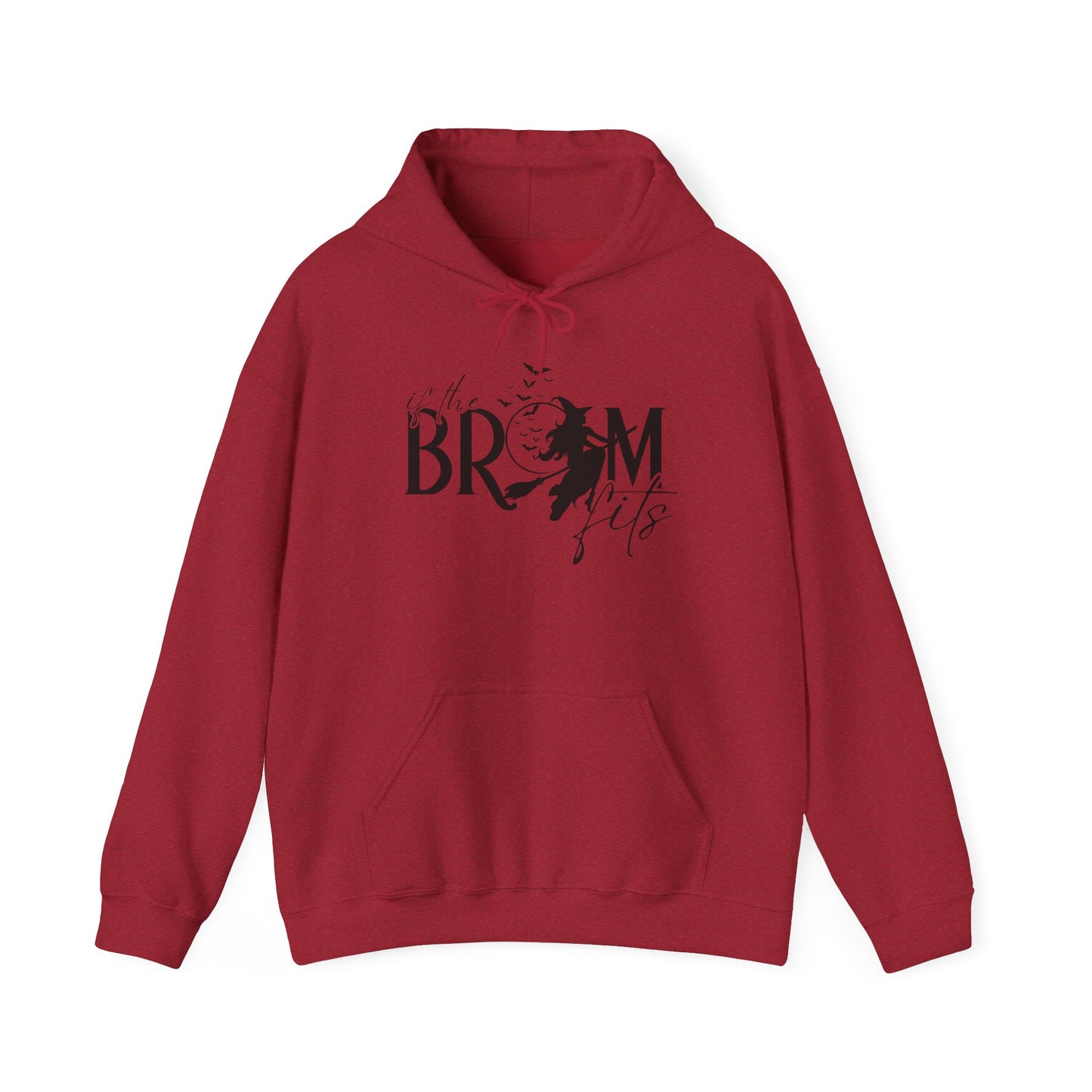 If the Broom Fits Hoodie – Funny Halloween Witch Sweatshirt for Women – Cozy Fall Hoodie – Spooky Season Apparel – Unisex Fit – Sizes S-5XL