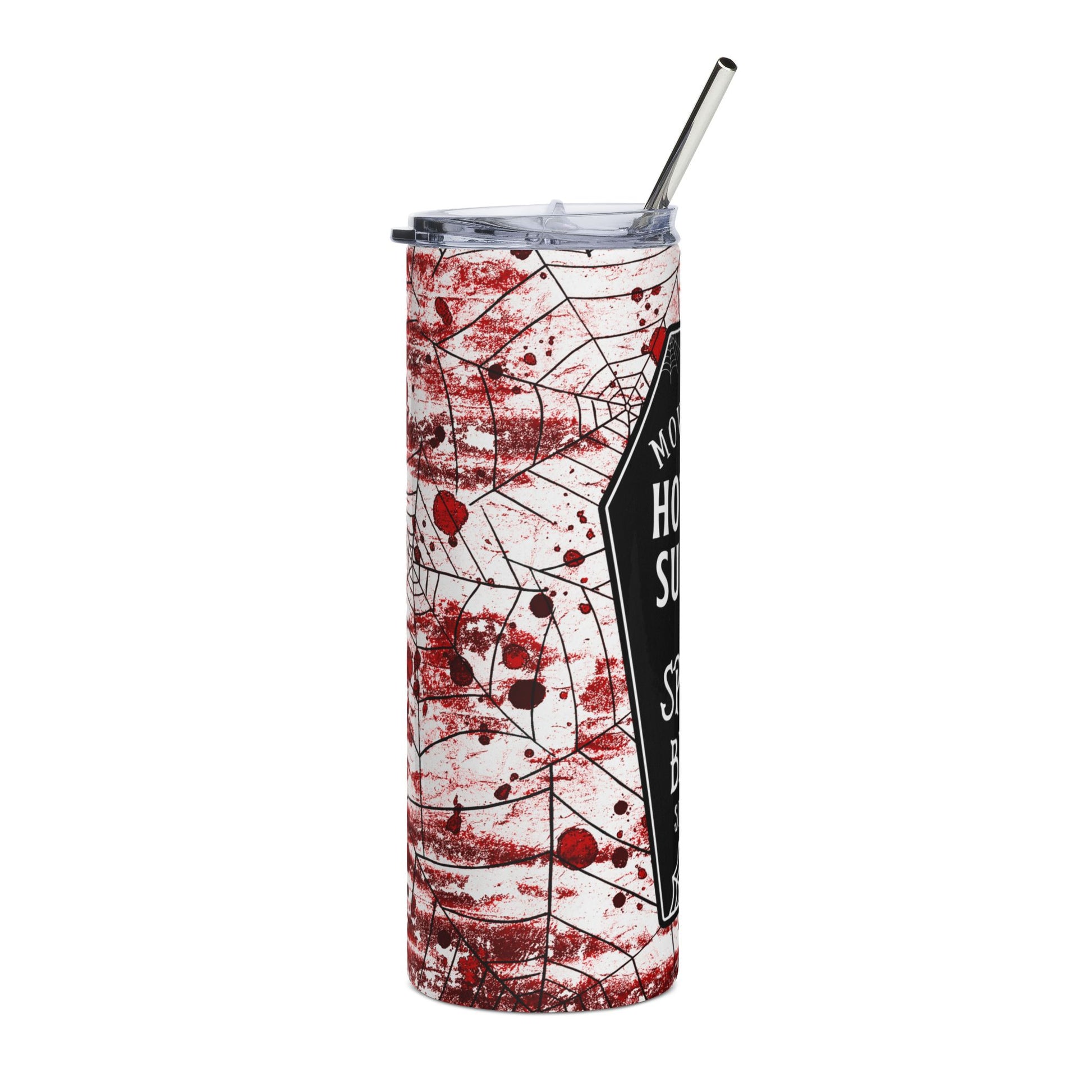 20oz Spooky Bitch Season Tumbler – Move Over Hot Girl Summer – Funny Halloween Cup with Lid & Straw – Stainless Steel Coffee & Wine Travel Mug