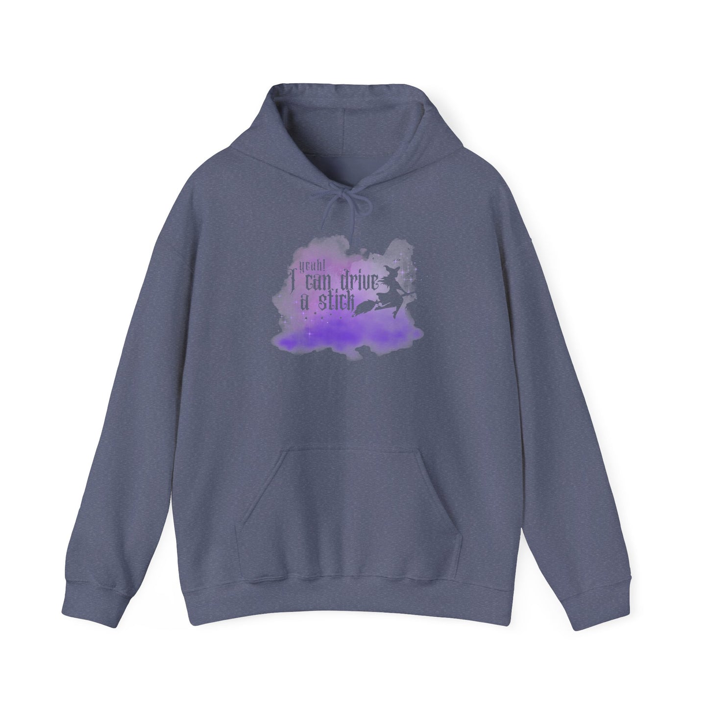 “Yeah I Can Drive a Stick”  | Witchy Halloween Hoodie – Funny Sweatshirt | Purple Halloween | Cute Outfit
