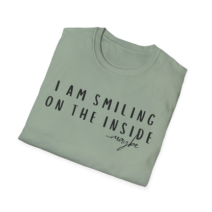 "I Am Smiling on the Inside... Maybe" Sarcastic Graphic Tee