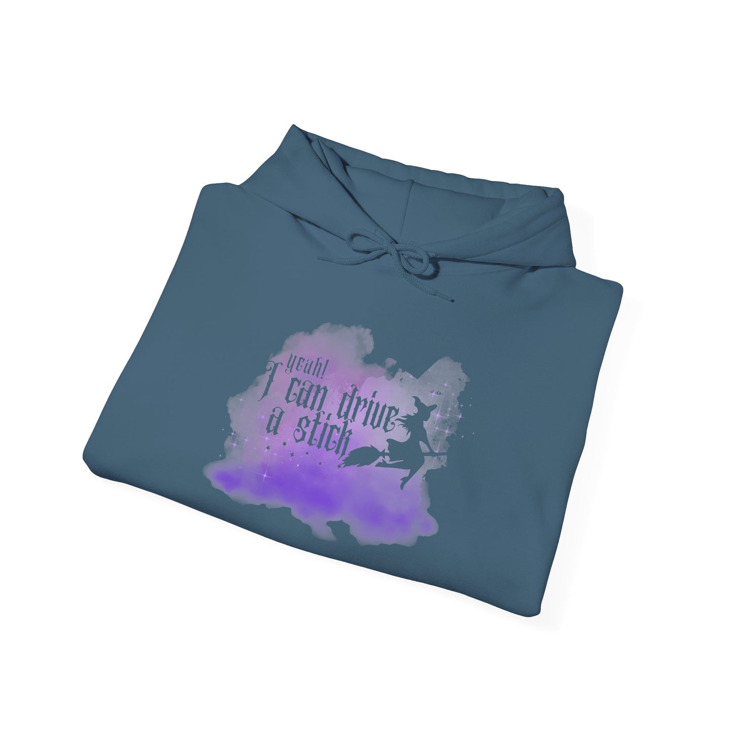 “Yeah I Can Drive a Stick”  | Witchy Halloween Hoodie – Funny Sweatshirt | Purple Halloween | Cute Outfit