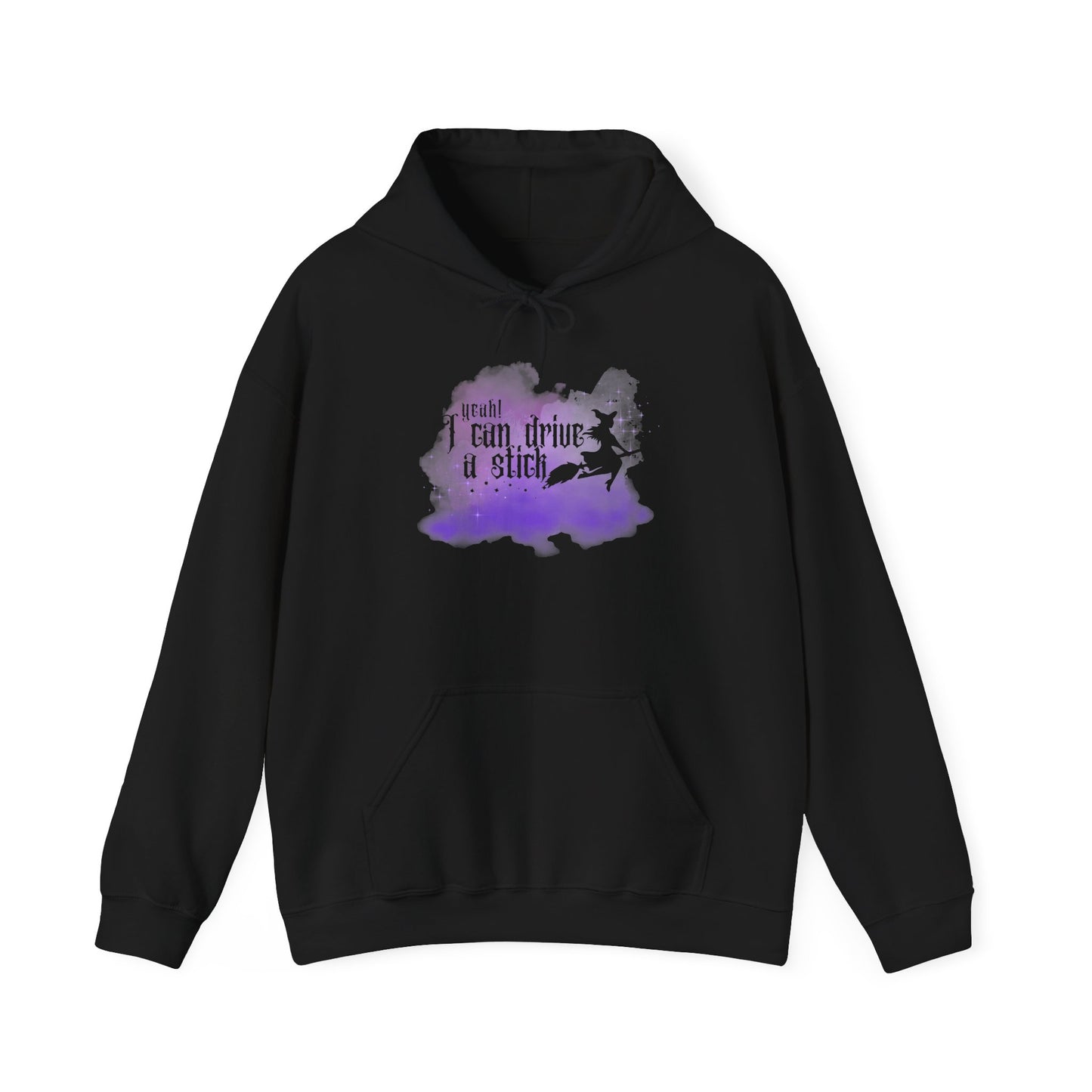 “Yeah I Can Drive a Stick”  | Witchy Halloween Hoodie – Funny Sweatshirt | Purple Halloween | Cute Outfit