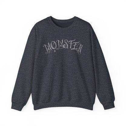Momster Halloween Sweatshirt | Funny Spooky Mom Crewneck | Cozy Fall Sweater with Spider Webs | Mom Life Halloween Shirt | Gifts for Moms


