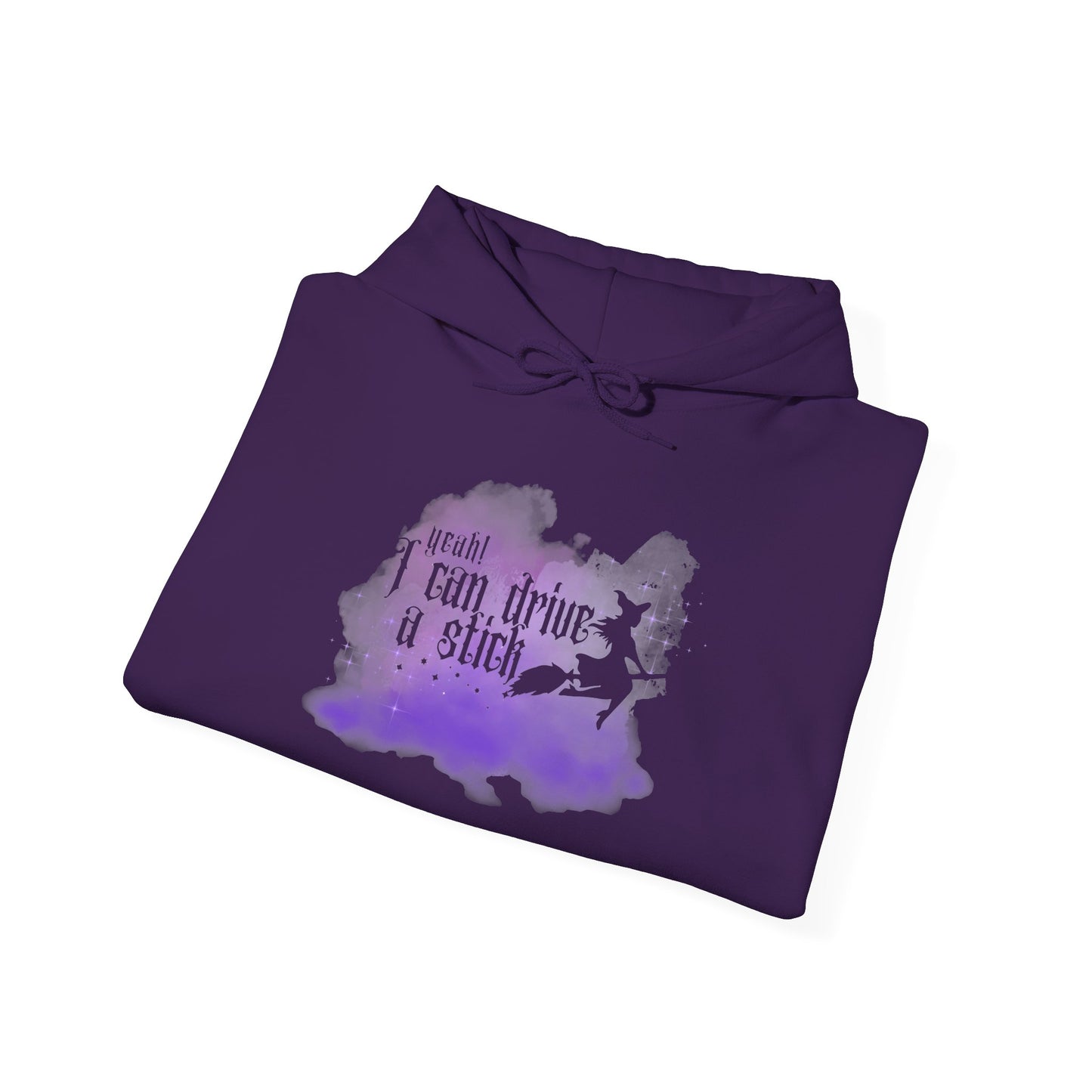“Yeah I Can Drive a Stick”  | Witchy Halloween Hoodie – Funny Sweatshirt | Purple Halloween | Cute Outfit