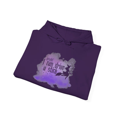“Yeah I Can Drive a Stick”  | Witchy Halloween Hoodie – Funny Sweatshirt | Purple Halloween | Cute Outfit