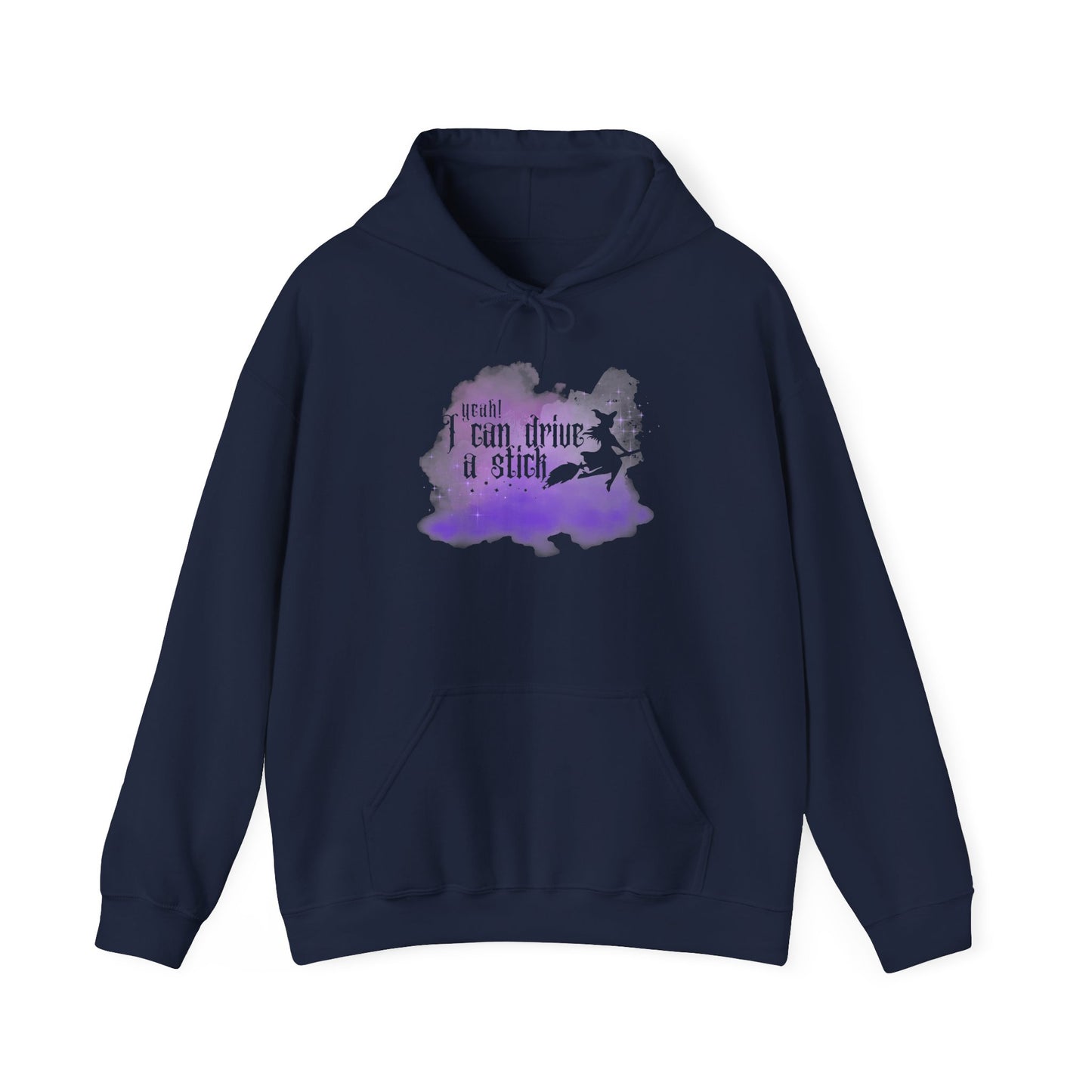 “Yeah I Can Drive a Stick”  | Witchy Halloween Hoodie – Funny Sweatshirt | Purple Halloween | Cute Outfit