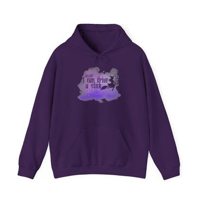 “Yeah I Can Drive a Stick”  | Witchy Halloween Hoodie – Funny Sweatshirt | Purple Halloween | Cute Outfit