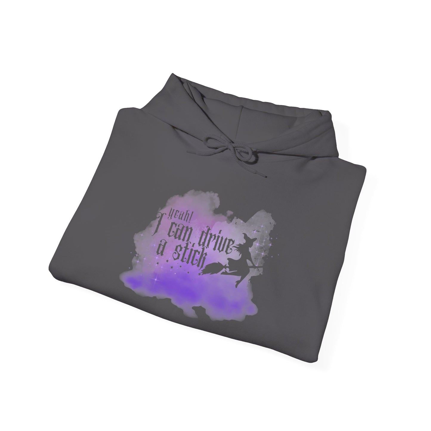 “Yeah I Can Drive a Stick”  | Witchy Halloween Hoodie – Funny Sweatshirt | Purple Halloween | Cute Outfit