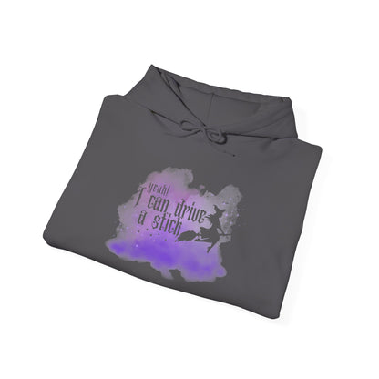 “Yeah I Can Drive a Stick”  | Witchy Halloween Hoodie – Funny Sweatshirt | Purple Halloween | Cute Outfit