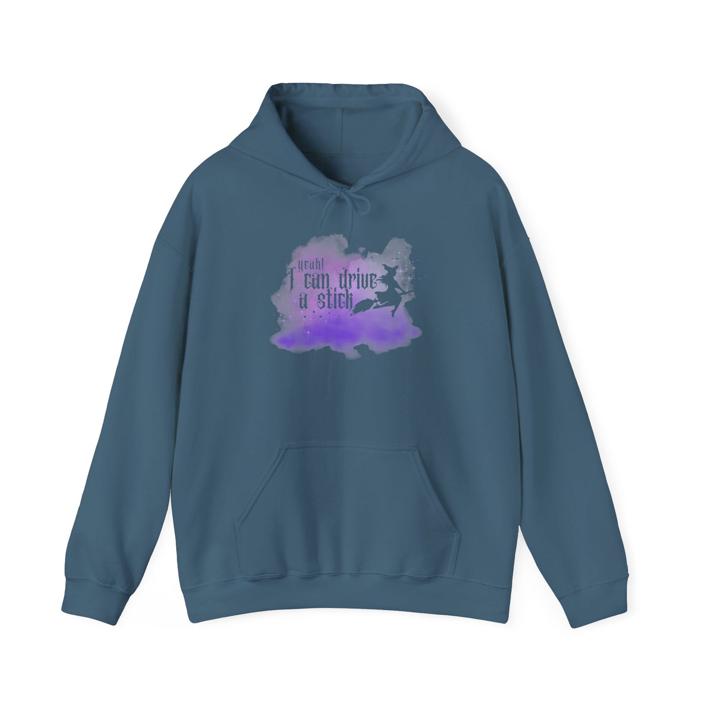 “Yeah I Can Drive a Stick”  | Witchy Halloween Hoodie – Funny Sweatshirt | Purple Halloween | Cute Outfit