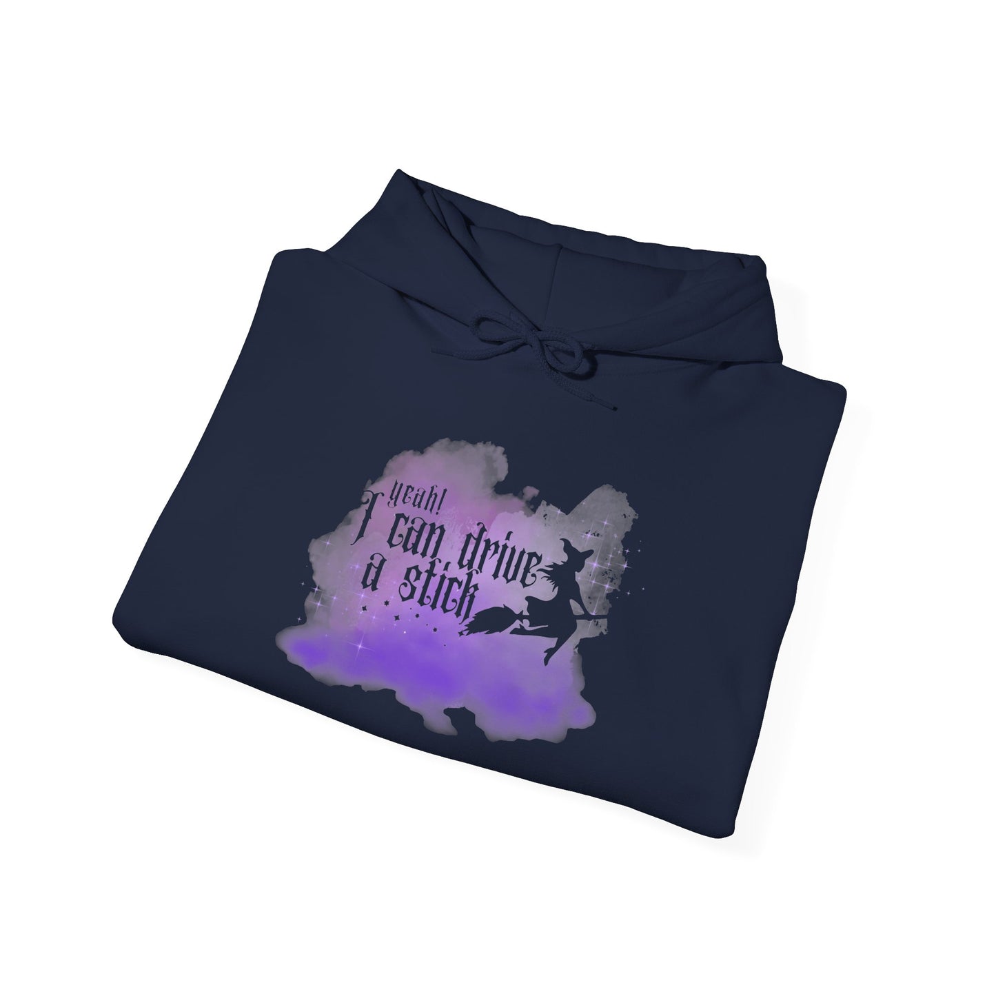 “Yeah I Can Drive a Stick”  | Witchy Halloween Hoodie – Funny Sweatshirt | Purple Halloween | Cute Outfit