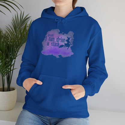 “Yeah I Can Drive a Stick”  | Witchy Halloween Hoodie – Funny Sweatshirt | Purple Halloween | Cute Outfit