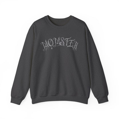 Momster Halloween Sweatshirt | Funny Spooky Mom Crewneck | Cozy Fall Sweater with Spider Webs | Mom Life Halloween Shirt | Gifts for Moms

